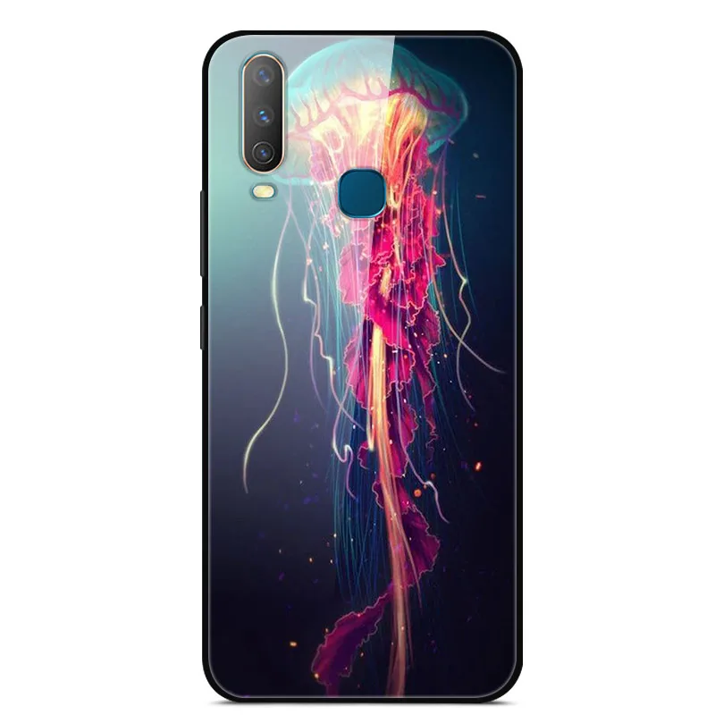 as photo 34 Чехол из закаленного стекла для Vivo Y17, чехол, жесткая задняя крышка для Vivo Y15, чехол для Vivo Y12, чехол из ТПУ, бампер для Vivo Y3, чехол, Funda - Цвет: as photo 34