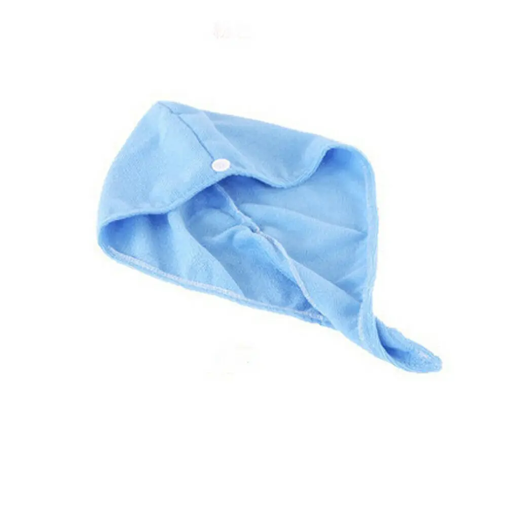 

4 Colors Microfibre Hair Drying Towel Wrap Turban Head Hat Bun Cap Shower Dry Microfiber Towel