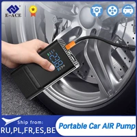 e ace m09 car air compressor inflatable pump electric portable mini wireless for motorcycle bicycle car tyre inflator air pump
