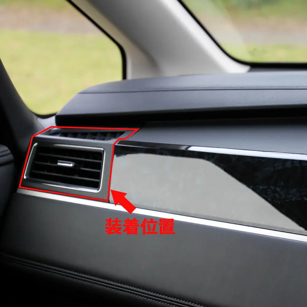 

Fit For Mitsubishi Delica 2019 2020 Front Side Fender Vent Air Outlet Trim Black