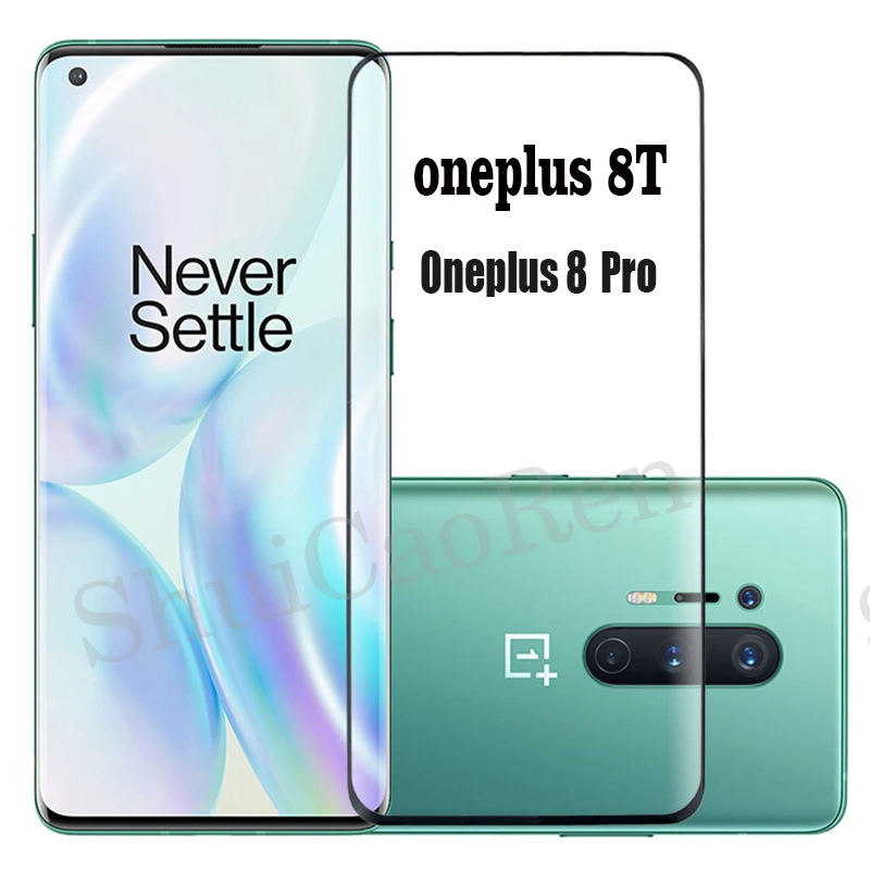 2 шт. 3D полностью наклеиваемая поверхность закаленное Стекло для Oneplus 8T с уровнем