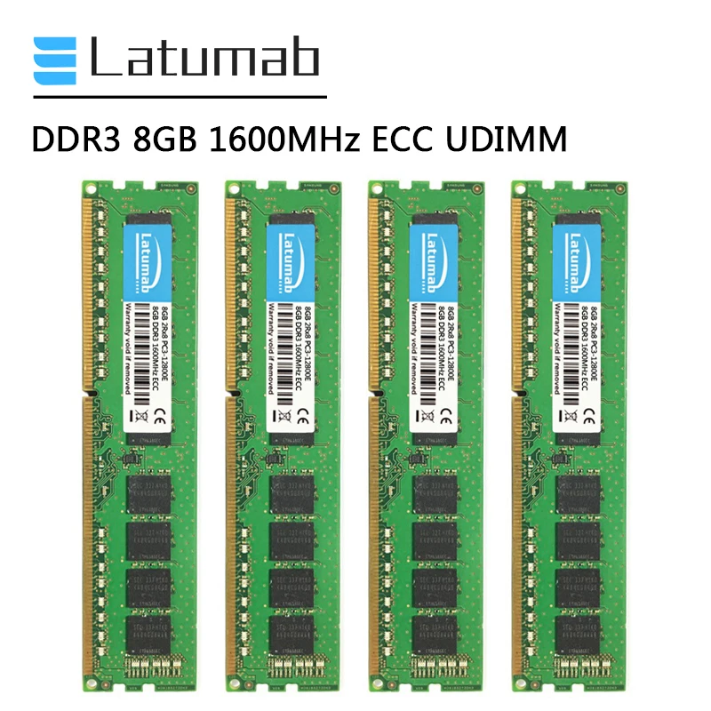 

Память Latumab ОЗУ DDR3 8 ГБ 16 ГБ 32 ГБ 1600 18661333 МГц Рабочая станция память 240Pin ECC UDIMM PC3-12800E 1,5 V ECC без буфера ОЗУ