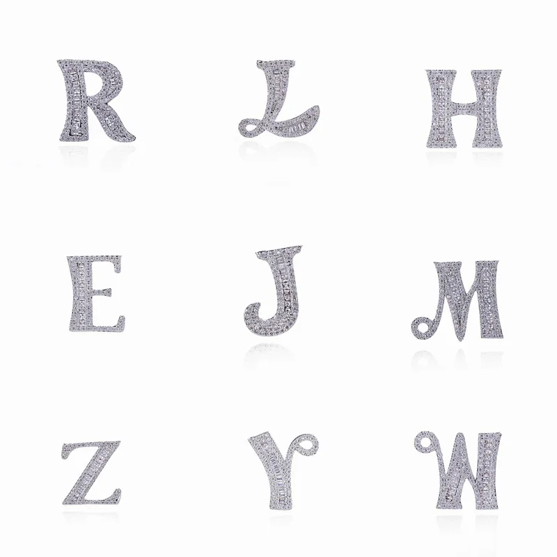 1Pairs 26 Letter A-Z Stud Earrings Alphabet Copper Zircon Letters Diamond Pendant Initial Earring Rhinestone Letter Earrimg Gift