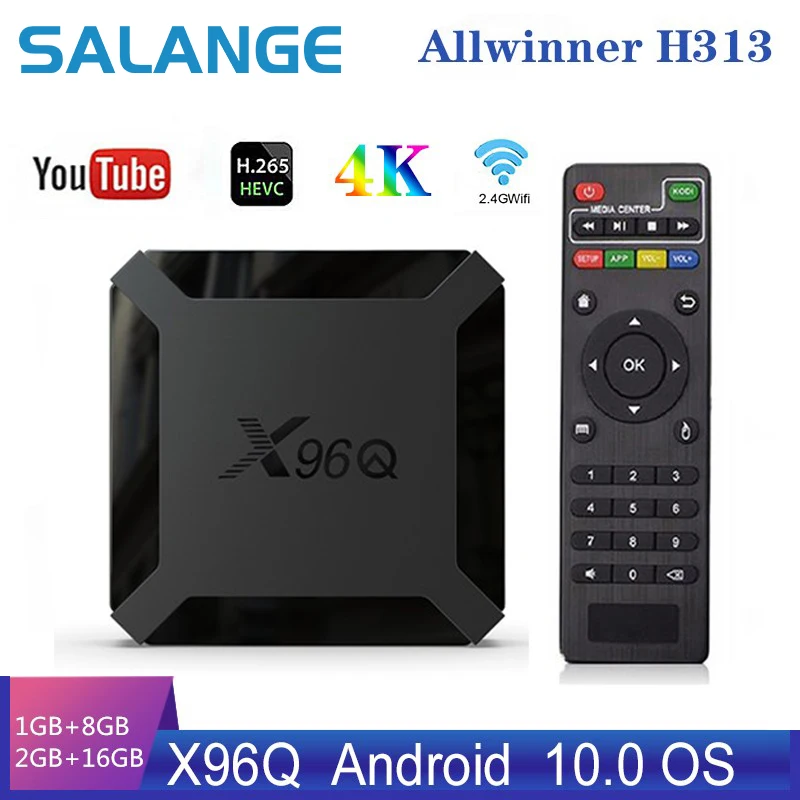 Приставка Смарт ТВ X96Q Android 10 0 2 + 16 ГБ 4 к|ТВ-приставки и медиаплееры| |