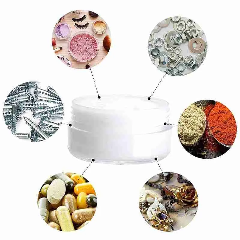 

Cosmetic Jar Small Empty Cosmetic Refillable Bottles Cream Face Container Plastic Jar Pot Makeup Eyeshadow Q0G2