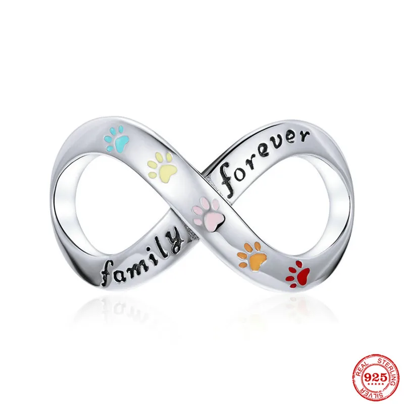 Цвет Череп Черный кот дома навсегда фламинго очаровательный подрходит к S925 Pandora