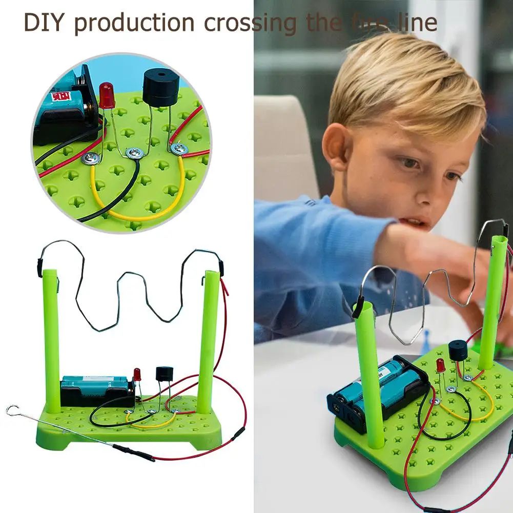 

Student Physical Science Experiments DIY Series Parallel Circuits Kit Children Educational Manual Toys Random Color