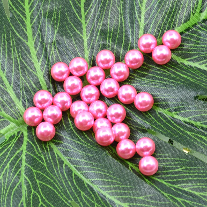 Круглые акриловые бусины для шитья жемчуга 6 мм цветные без отверстий аксессуары