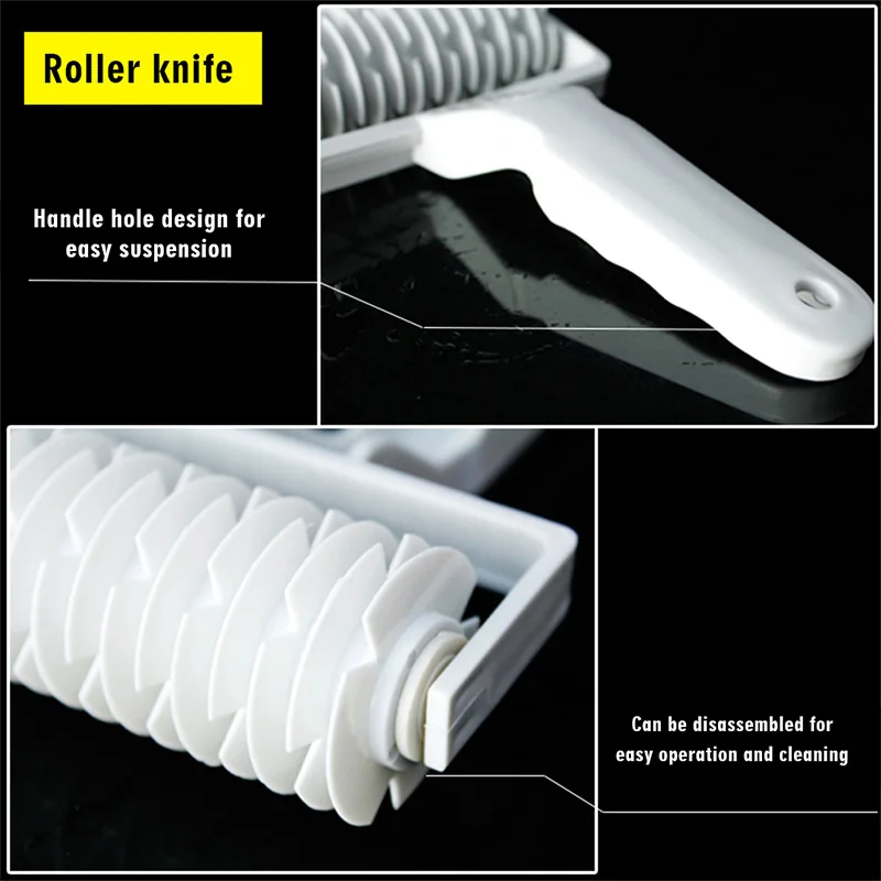 Пластиковая решетка для теста роликовый резак Тяговая сетка колесный нож