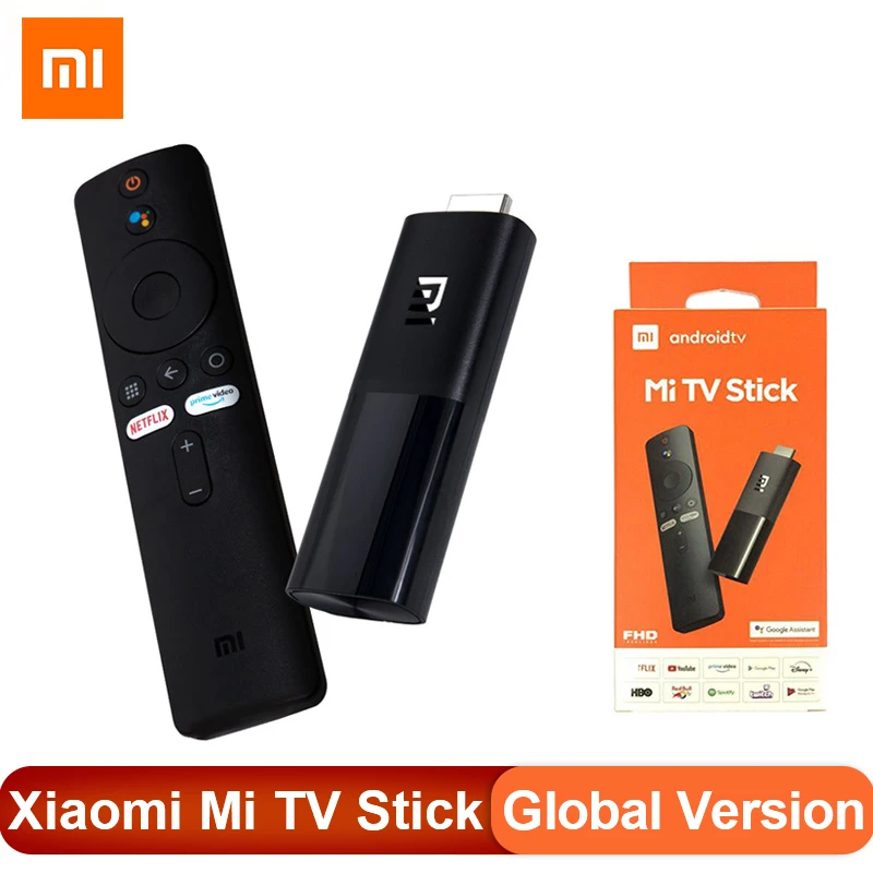 Оригинальный Xiaomi Mi TV Stick 1 ГБ ОЗУ 8 Гб ПЗУ Android 9 0 четырехъядерный процессор 1080P Dolby DTS