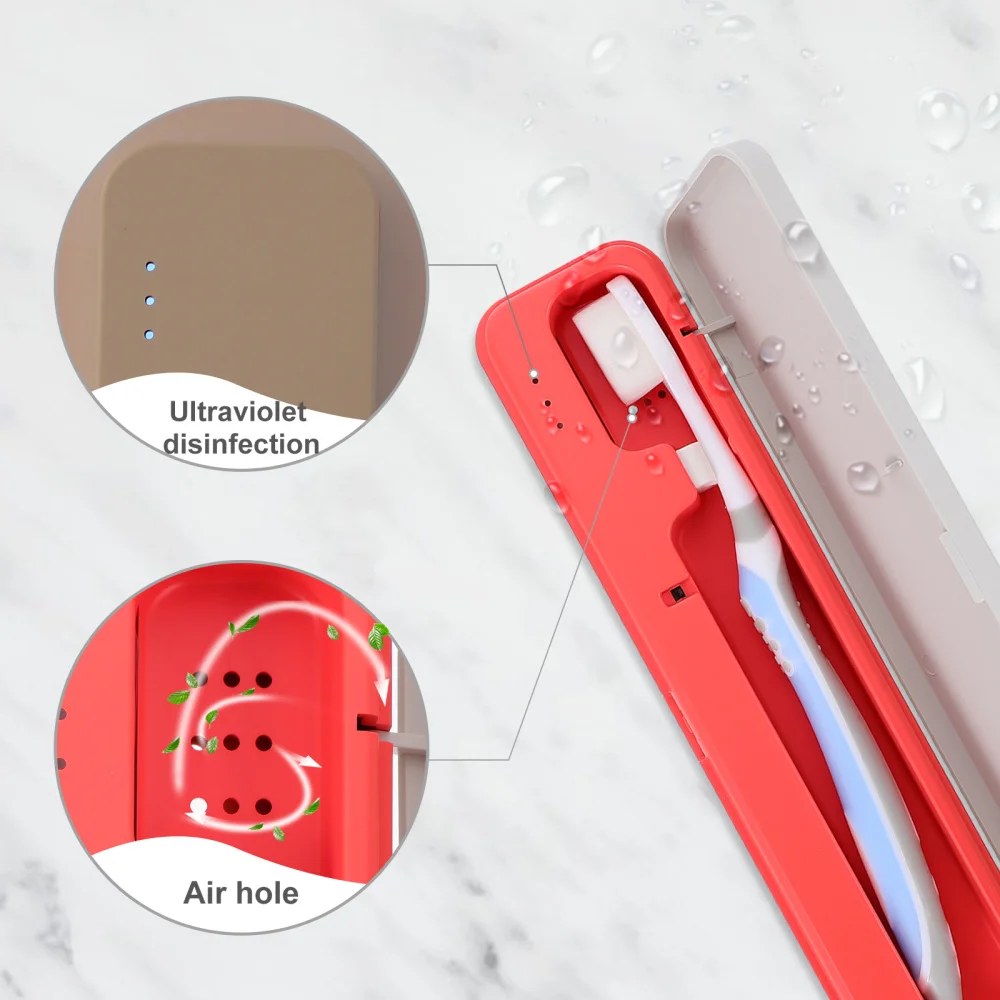 

Toothbrush Sanitizer Sterilizer Toothbrush Holder Travel Toothbrush Case UV
