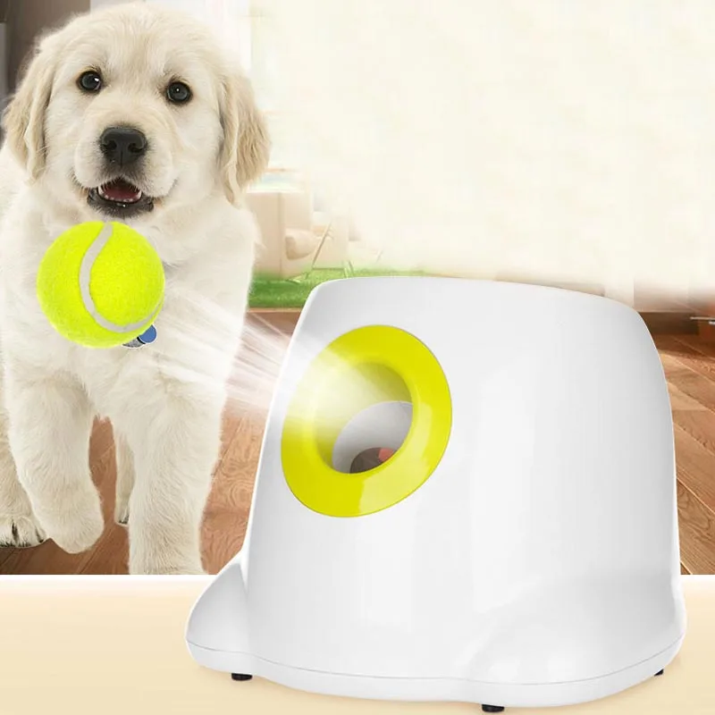 

Interactive Automatic Ball Launcher Dog Toy, Catapult Dogs Ball Launcher Dog Toy, Tennis Ball Throwing Machine for Dog Training
