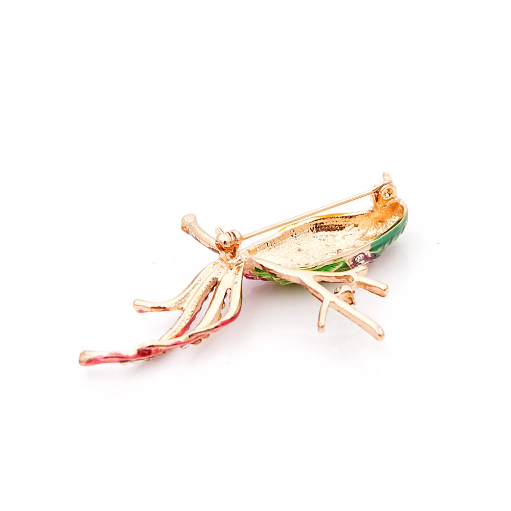 

Young Tulip Charming Colorful Bird Brooches For Women Crafts Sparkling Animals Needles Jewelry Accessory Lovely Ladies Gifts