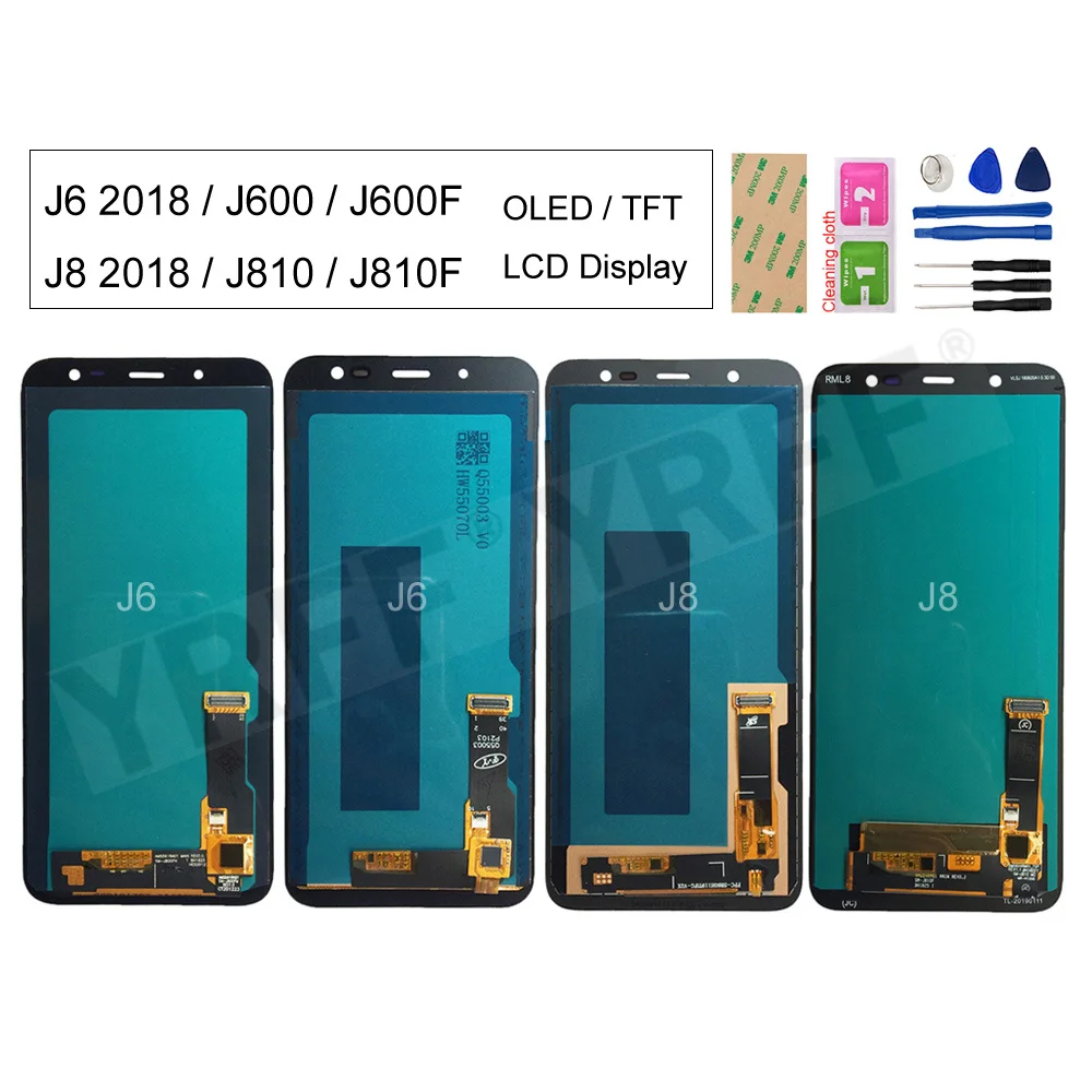 

OLED LCD For Samsung Galaxy J8 J6 2018 J810 J810F J600 J600F lcd Display Touch Screen Digitizer Sensor Panel Repair Parts