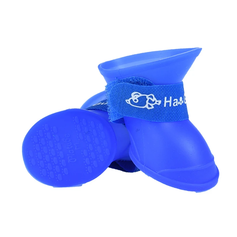 Резиновая нескользящая Водонепроницаемая Обувь для собак и кошек 4 шт./est S/M/L/XL/XXL |