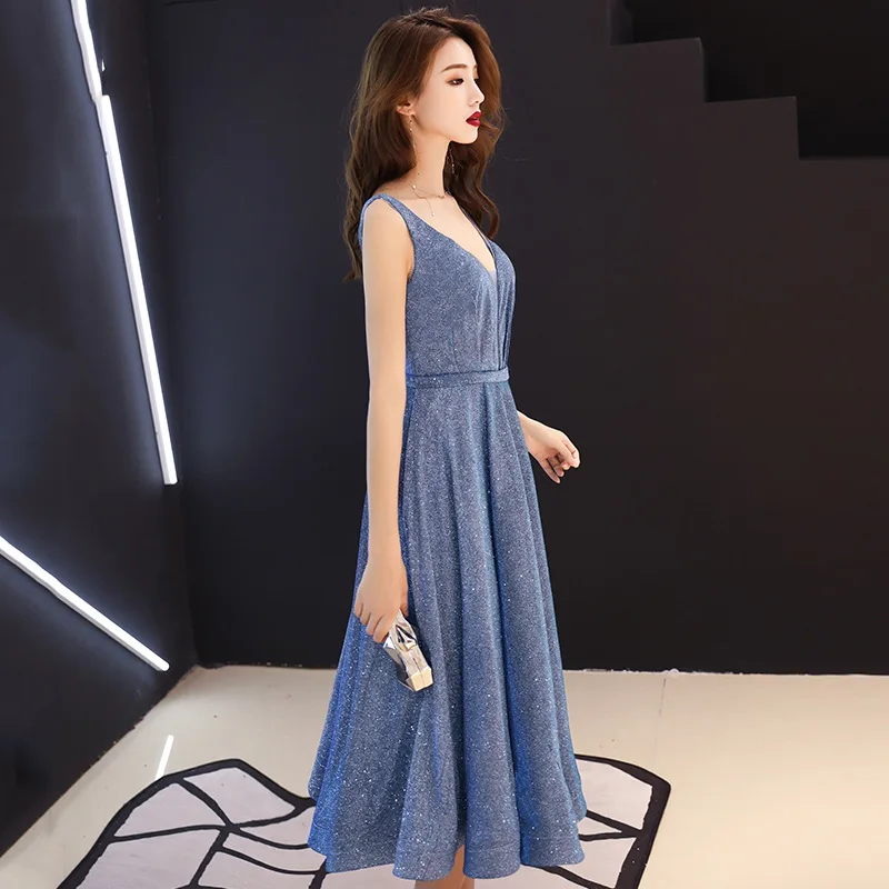 FZSLCYIYI модное qipao новое простое вечернее платье с v-образным вырезом и блестками
