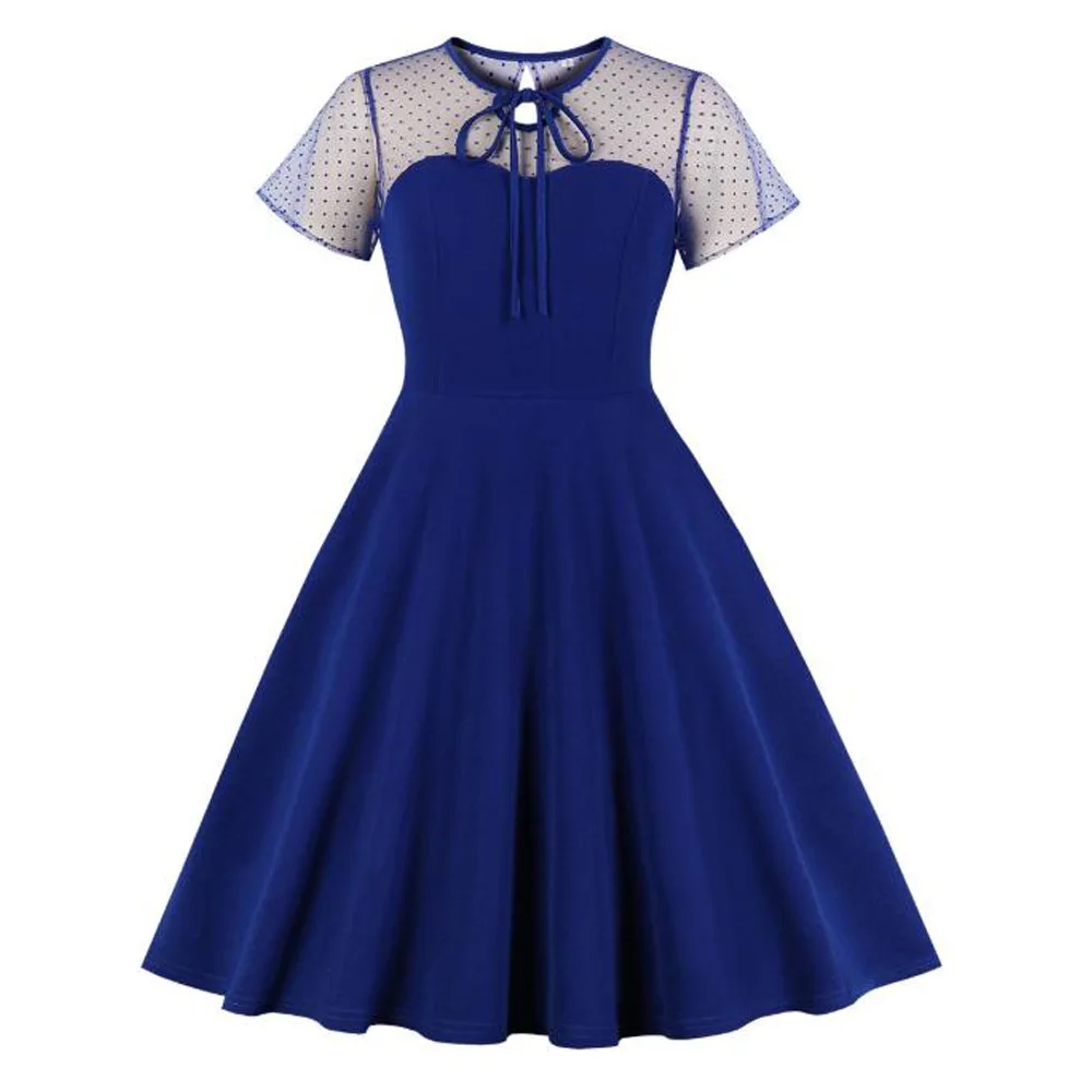 Летние винтажные вечерние платья Goth 2020 женское Сетчатое платье с коротким