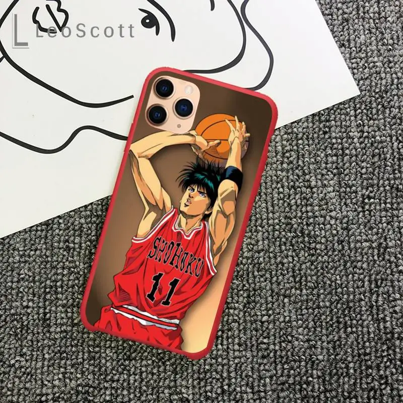

Slam Dunk Anime Phone Case Candy Color for iPhone 11 12 mini pro XS MAX 8 7 6 6S Plus X 5S SE 2020 XR