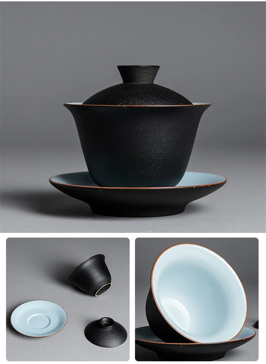 Эмаль Gaiwan разрисованная вручную керамика пиалы для чая чайный набор кунг-фу фарфор Чайный набор из чайная чашка в китайском стиле Чай Услуги