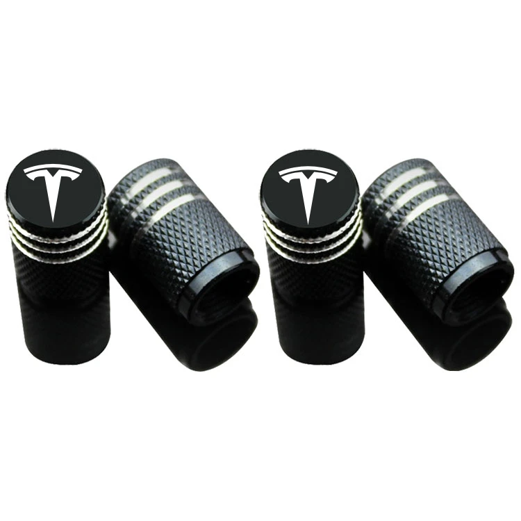 4pcs Fashion New Car Styling Wheel Tire Parts Valve Stem Plugs Cover for Tesla Model 3 / S X All Applicable Accessories | Автомобили и