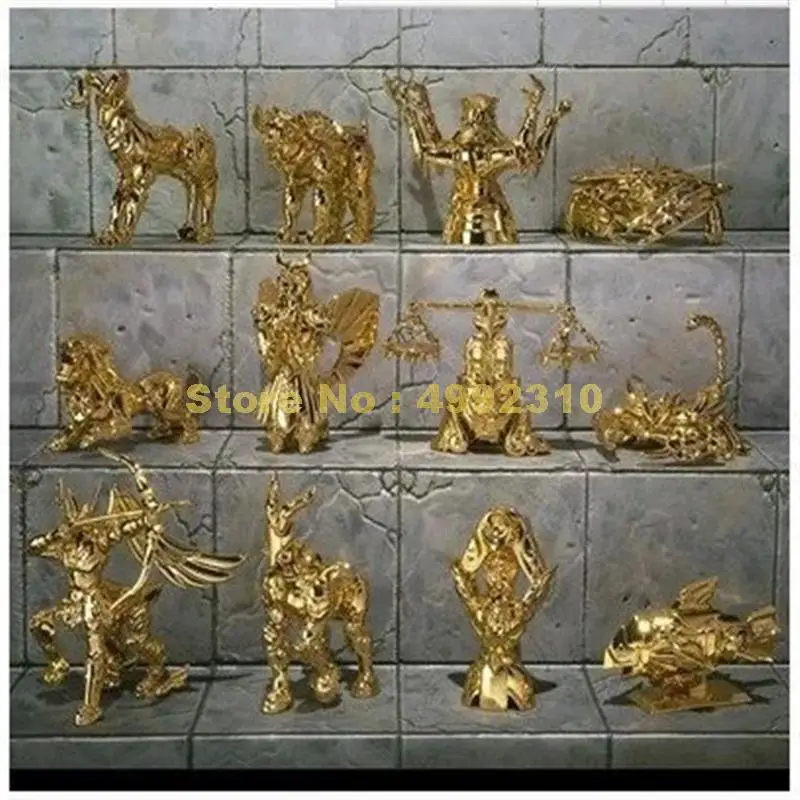 12 шт./компл. аниме Q Версия статуя созвездия животное Сен-Сейя ПВХ экшн-фигурка 6 см