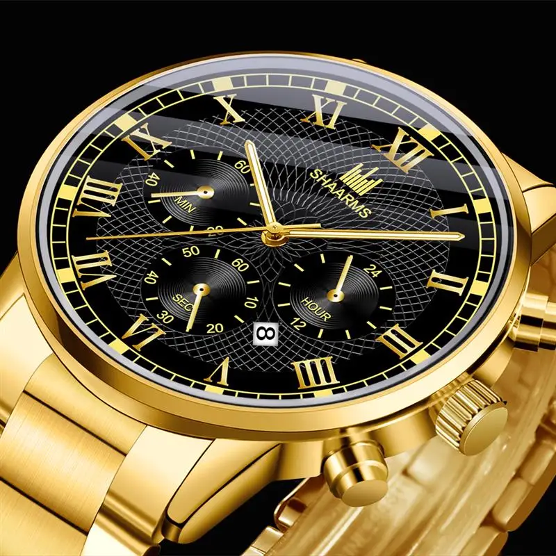 Sharms мужские наручные часы модные бизнес нержавеющая сталь Римский номер