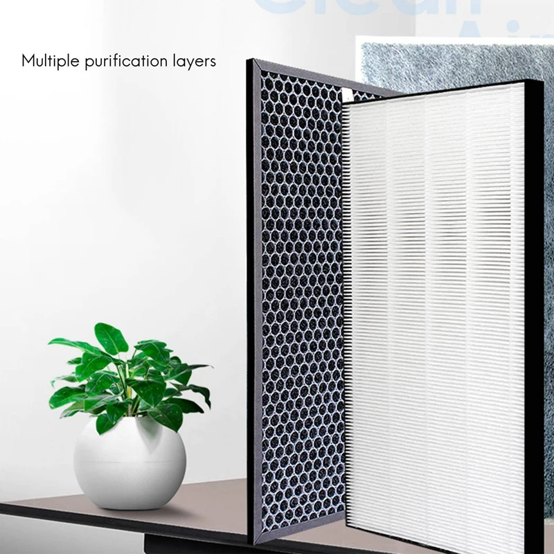 

Activated Carbon Filter,HEPA and Carbon Filter Replacement Filter for Sharp Air Purifier KCE50 KCD50 KCE40W KCF50W