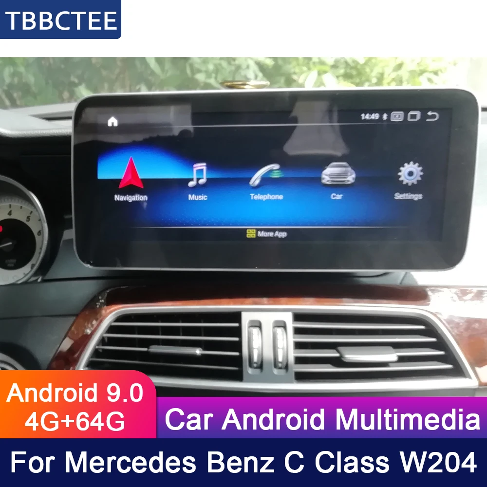 Автомобильный мультимедийный плеер Navi Media для Mercedes Benz MB Class W204 2008 ~ 2011 NTG Android радио