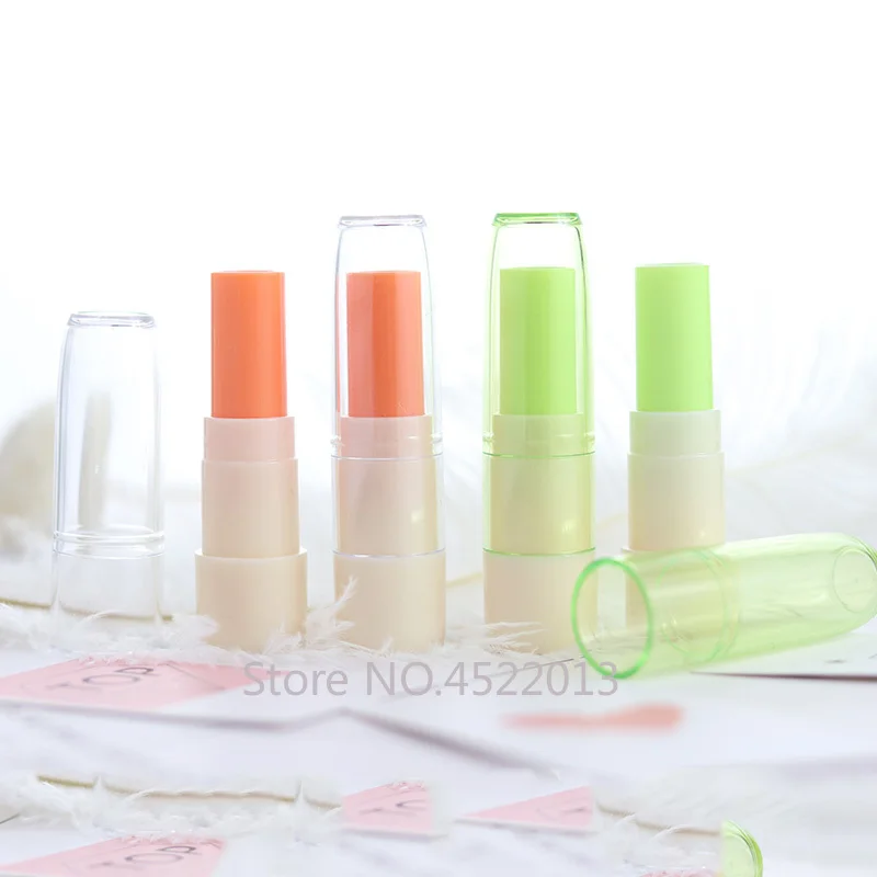 4.8G 50pcs/lot Empty Lip Balm Bottle DIY Plastic Green Rouge Sub Package Orange Cosmetic Lipstick Tube Makeup Tool | Красота и