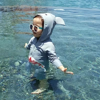 childrens one piece swimwear cute shark for babykids boys and girls sun proof fast dry swimming suit bathing suit