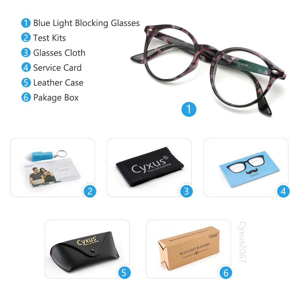 Cyxus дизайнерские трендовые очки для чтения анти синий светильник оправа с