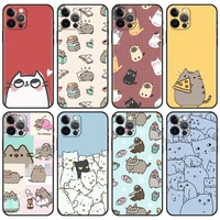 soft case for iphone 13 6 1 inches 12 mini 11 pro 7 xr x xs max 6 6s 8 plus 5 5s se tpu phone cover sac cartoon cat