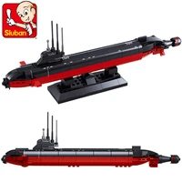 193pcs navy army nuclear powered submarine ballistic missile atomic ssbn building block sets educational toys for children