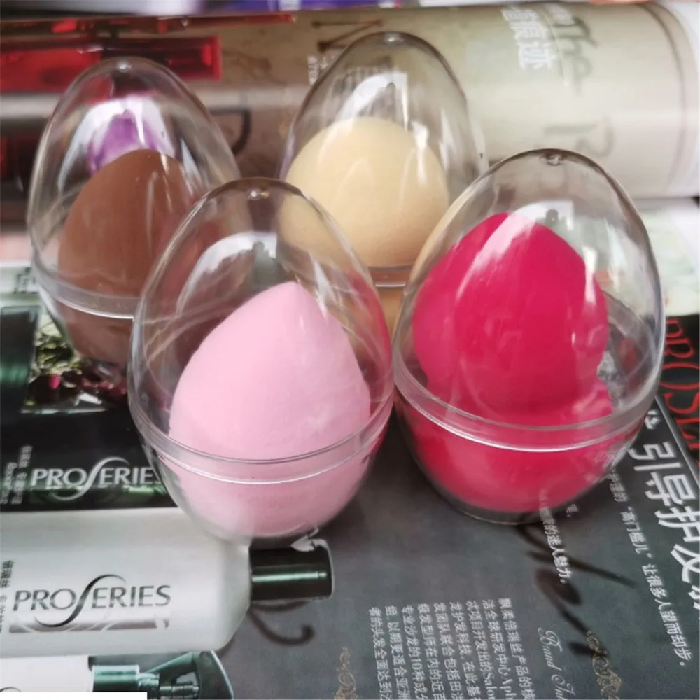 2 шт. яйцо образная затяжка подставка держатель косметический порошок красоты