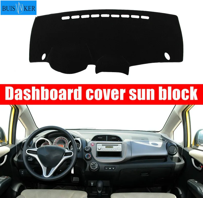 Для Honda Jazz 2009 2013 Fit Shuttle 2011 2014 Dashmat Dashboard Cover Dash Mat Pad Sun Shade Board Carpet|Наклейки на