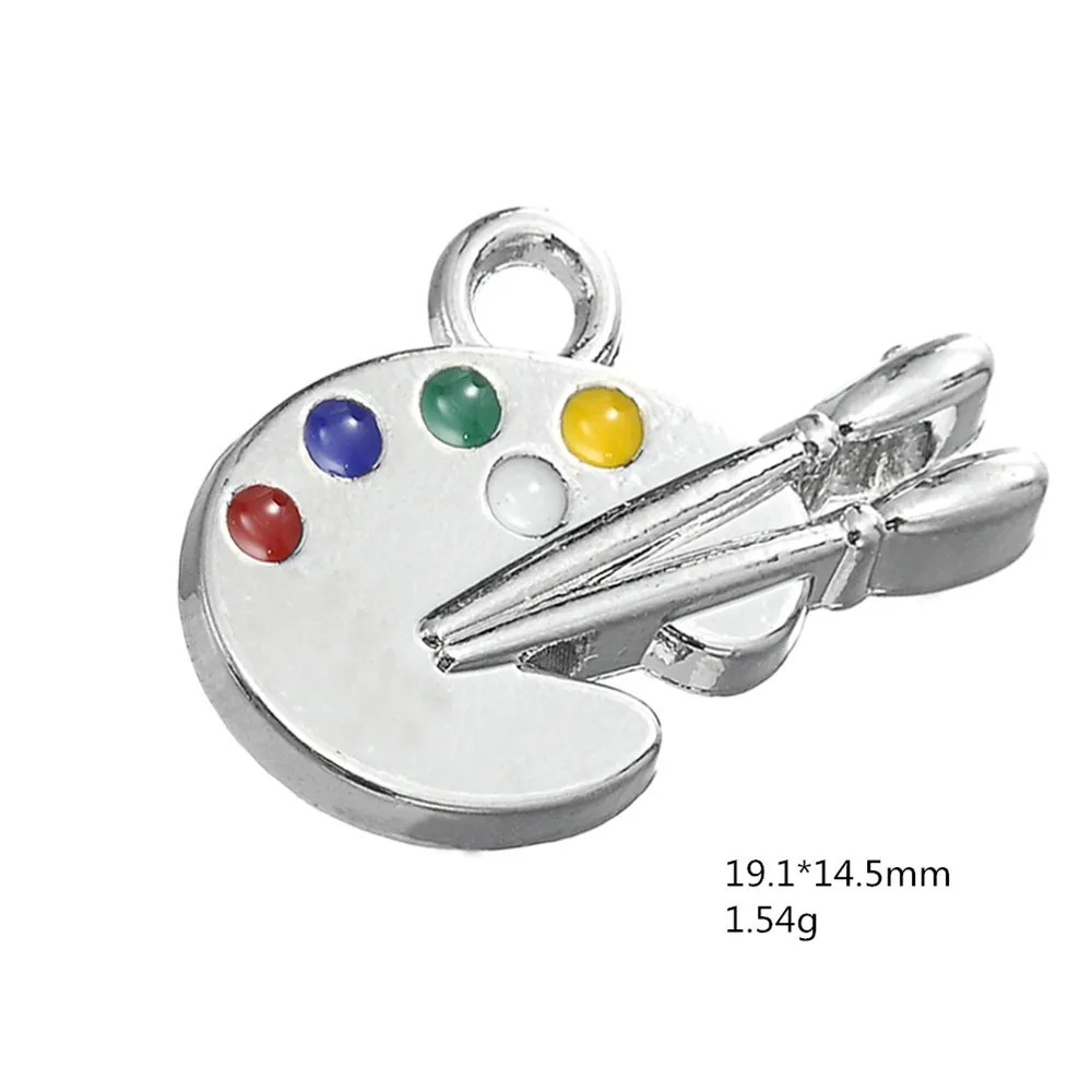 Эмалированная подвеска LIKGREAT в палитре художников с рисунком для изготовления