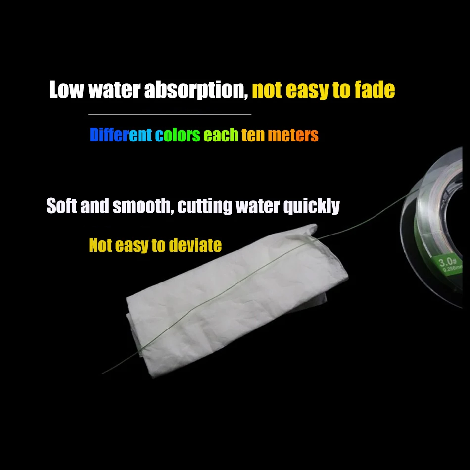 Плетеная рыболовная леска высокого качества 8 нитей 100 м PE для рыбалки 15лб-70lb