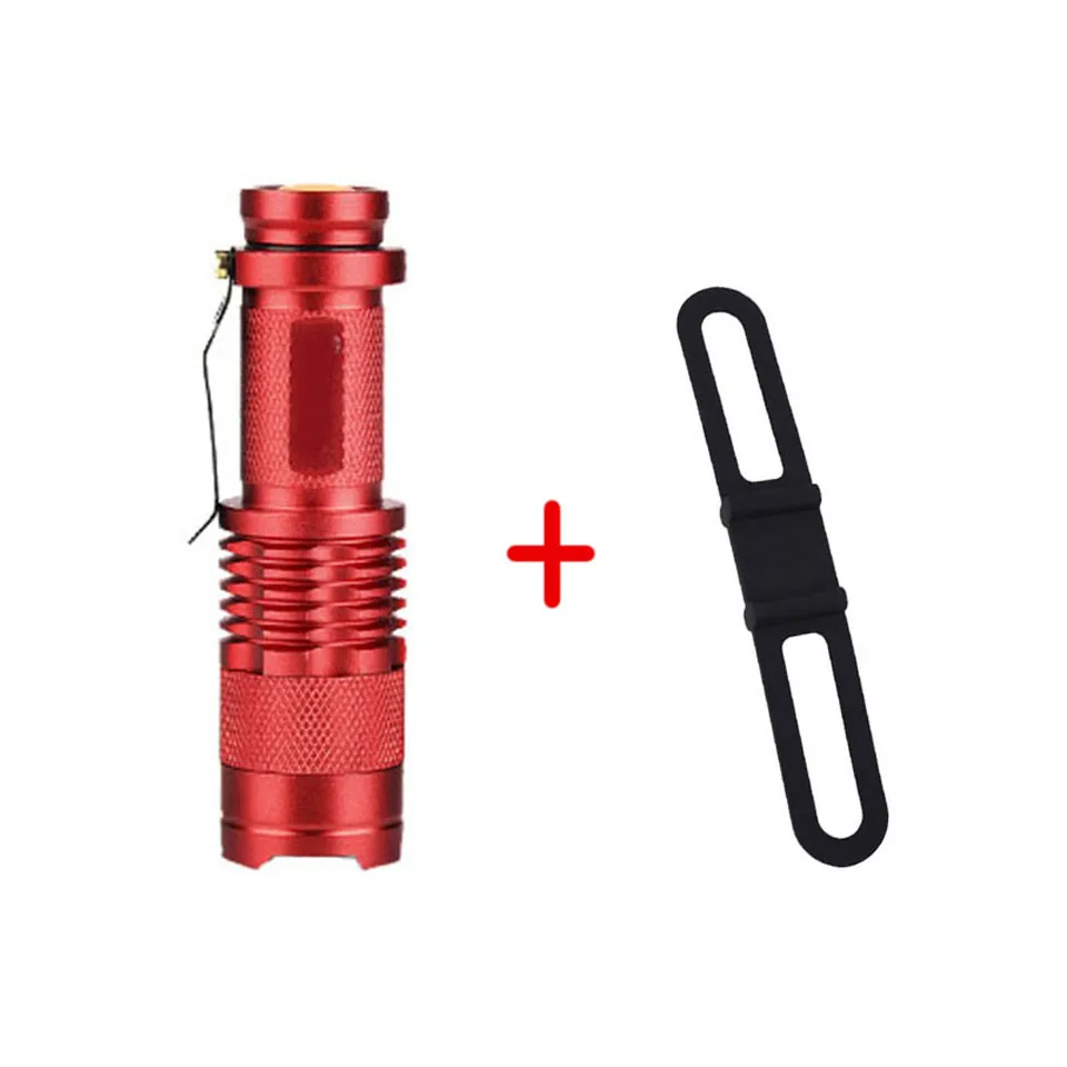 Red ZOOM Bicycle Light 7w 2500 Lumen 3 Mode Bike Flashlight Q5 LED Cycling Front Light Bike lights Lamp Torch Waterproof - Цвет: Red