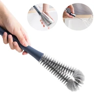 hpdear multi function long handle cleaning brush with straw cleaning brush used for cleaning long bottles narrow neck bottles