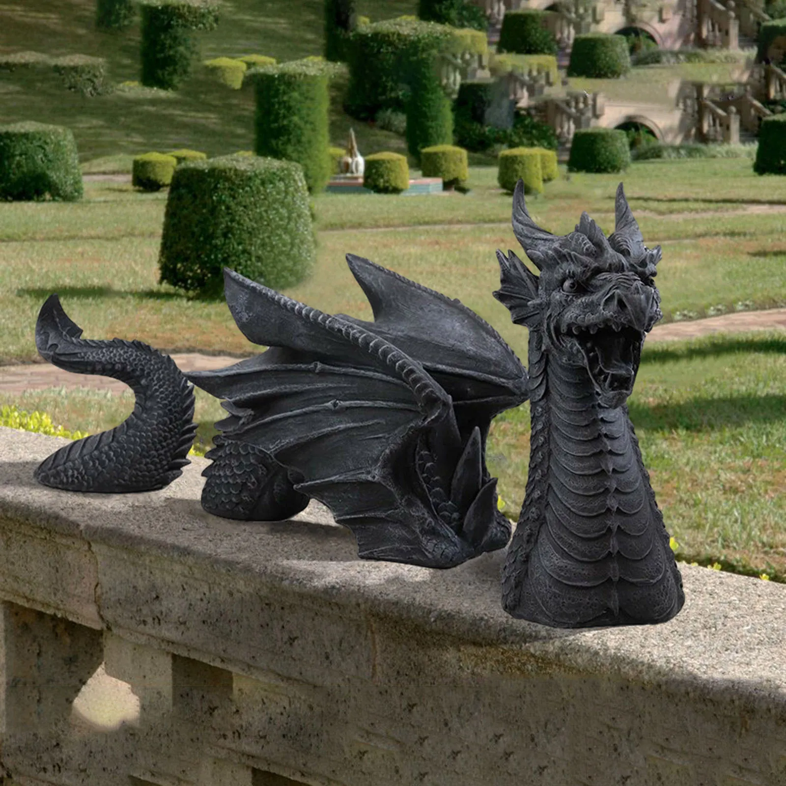 Мини фэн шуй Дракон украшение Счастливый Китайский Зодиак офис Настольный