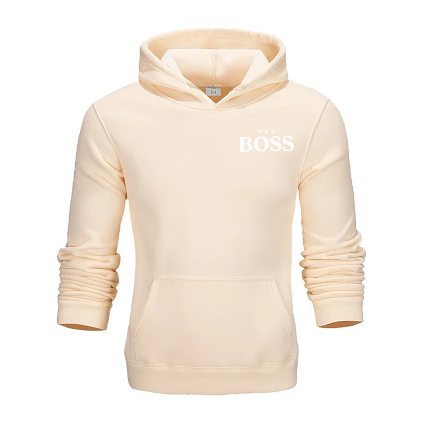 

2021 Brand Men's Hoodies Sweatshirts Leisure Pullover for Male Solid Color Long Sleeve Hoodie Sweatshirt
