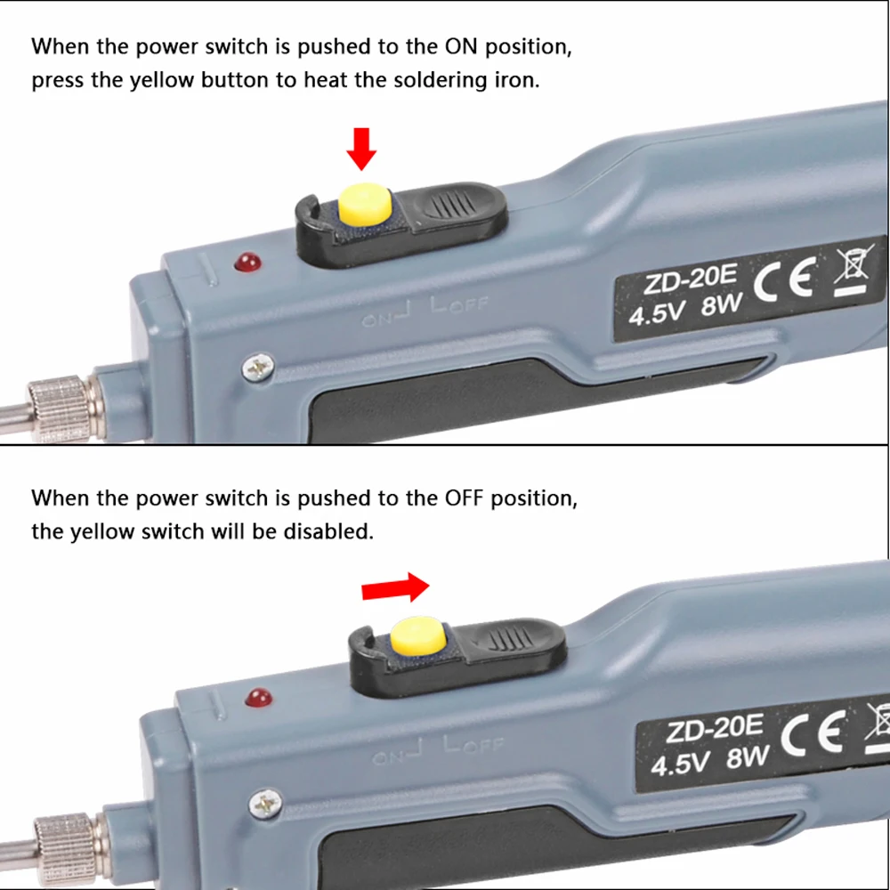Портативный паяльник с питанием от аккумулятора 4 5 В 8 Вт usb-зарядка Беспроводная