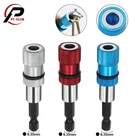 Держатель бит для отвертки с регулируемой глубиной 14 дюйма Быстросменный Магнитный наконечник, готовый к ударам, красный с битой PH2 Scewdriver