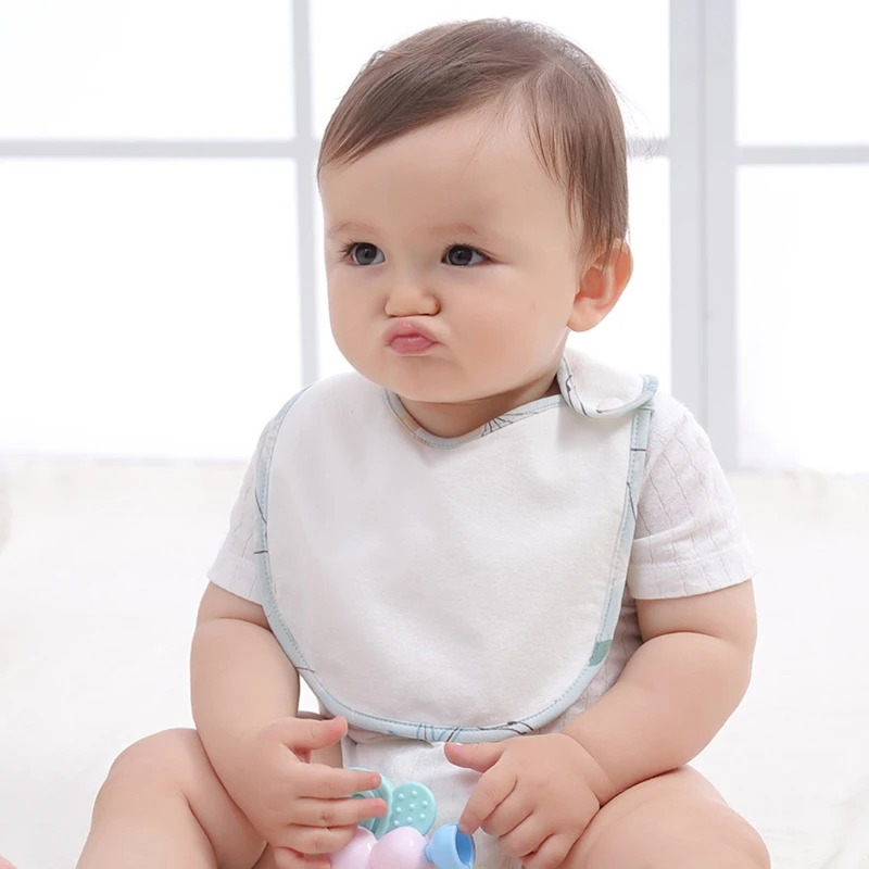 Baberos impermeables de algod&oacute;n para beb&eacute;, con estampado de moda, toalla de Saliva para reci&eacute;n nacido, bufanda para ni&ntilde;o y ni&ntilde;a, pa&ntilde;os para eructar, delantal de alimentaci&oacute;n-3