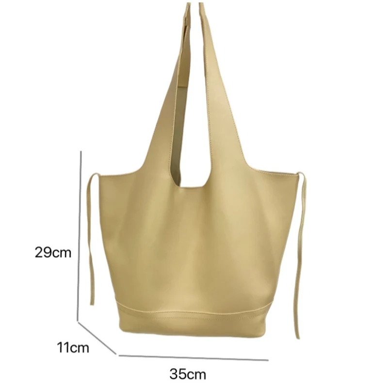 

Soft Leather Shoulder Bags for Women Large Capacity Ladies Tote Bag Big Shopper Female Handbags Casual Weekend Work Shopping New