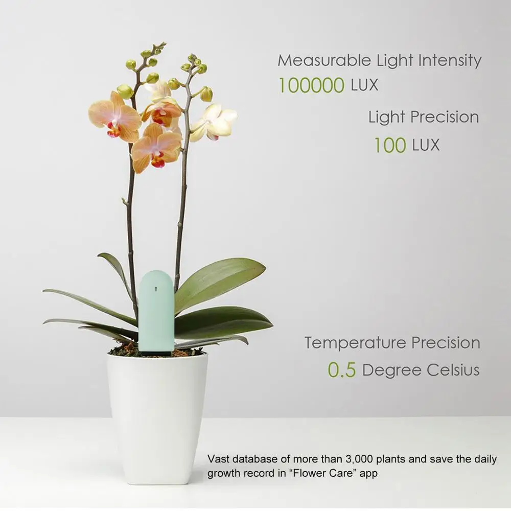 Xiaomi Mi Flora-Monitor Digital para cuidado de flores, Sensor inteligente de luz de agua para el suelo, para plantas de jardín, versión internacional