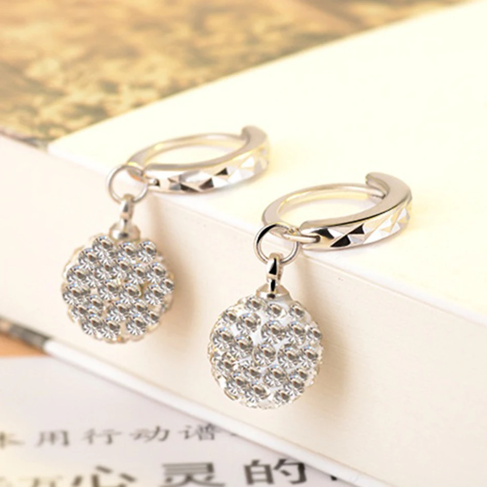 Женские серьги с кристаллами модные ювелирные изделия Стразы подарок для женщин