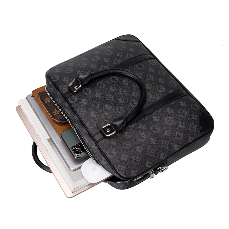 

New Men's Handbag Business Men's Real-Leather Bag Men's Single-Shoulder Bag Briefcase Computer Bag