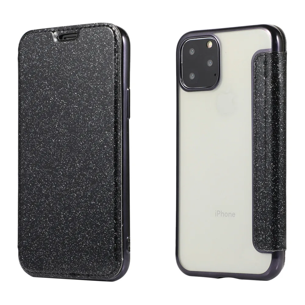 Бумажник Флип-книжка чехол для телефона из искусственной кожи для iPhone 11 на iPhone 11 Pro Max прозрачная задняя крышка для iPhone XR X XS Max