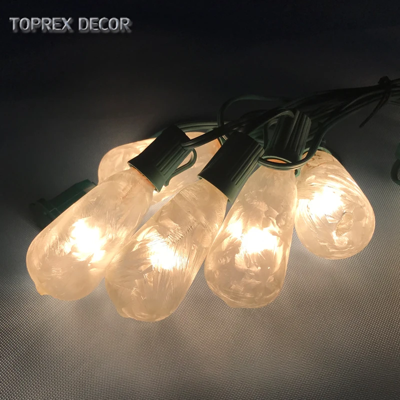 Toprex 3m E17 patio lights garden decor light chain christmas decoration lights indoor new year light home decor
